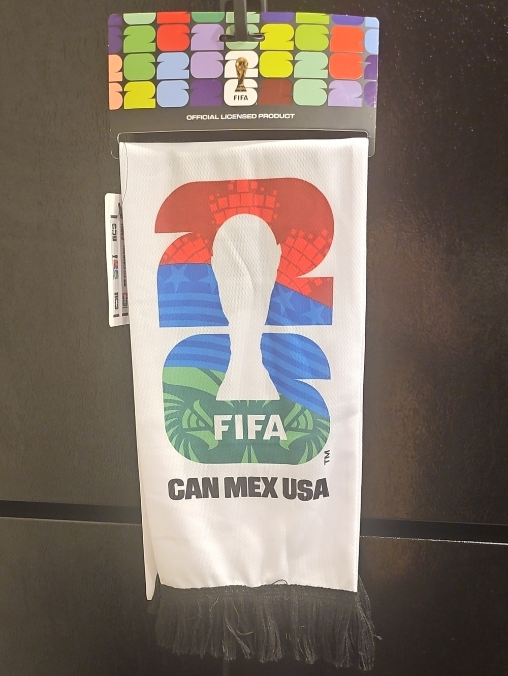FIFA CAN MEX USA White Souvenir Scarf